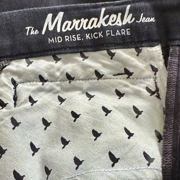 👖👠 M.I.H London Marrakesh Raw Blue Kick Flare Jeans |‎ Women’s 28 Retro 70s - Picture 8 of 8